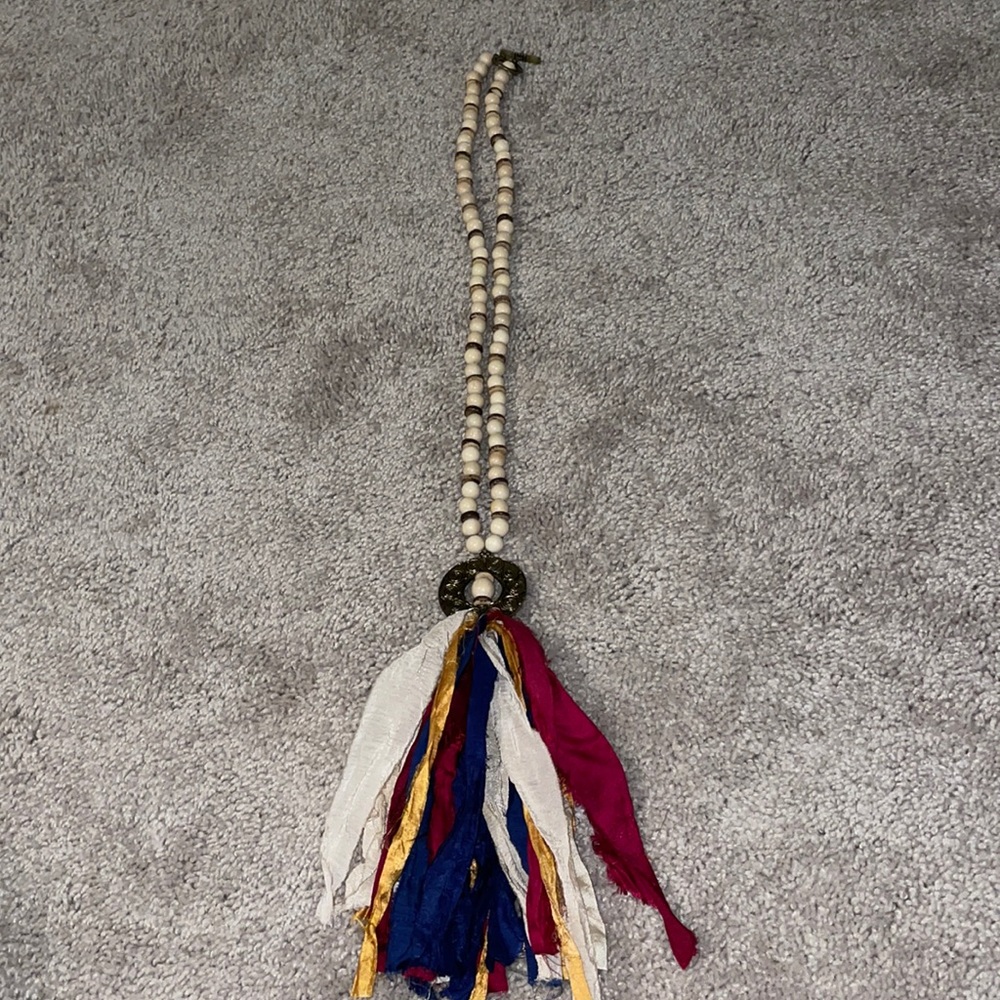 Handmade bohemian statement necklace.